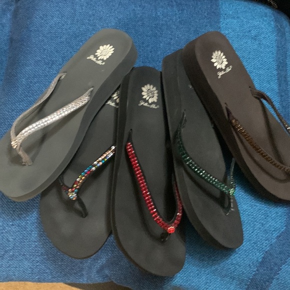 Yellow Box Shoes 5 Pair Yellow Box Jello Flip Flop Sandals Poshmark